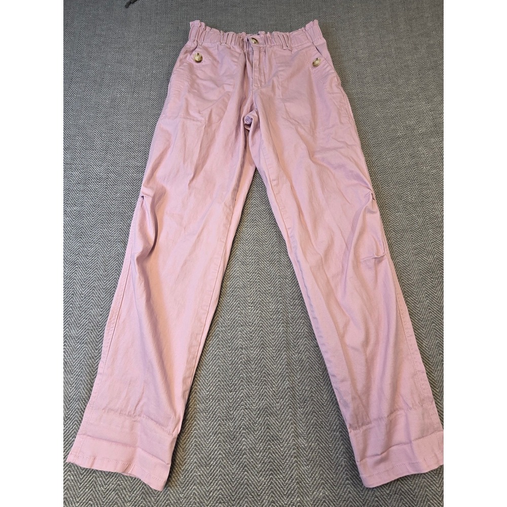 Democracy Trousers Pants Women's 4 Pink Stretch Regular Fit Comfort Waistband